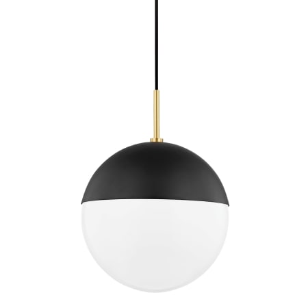 Mitzi Renee 7" Wide Mini Pendant Aged Brass / Black