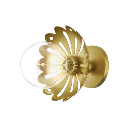 Mitzi Alyssa 8" Tall Convertible Wall Sconce - Converts to Semi-Flush Aged Brass