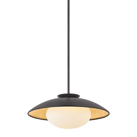 Mitzi Cadence 21" Wide Pendant Black / Gold Leaf