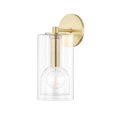 Mitzi Belinda 14" Tall Bathroom Sconce Aged Brass
