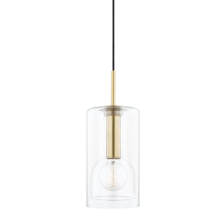 Mitzi Belinda 6" Wide Mini Pendant Aged Brass