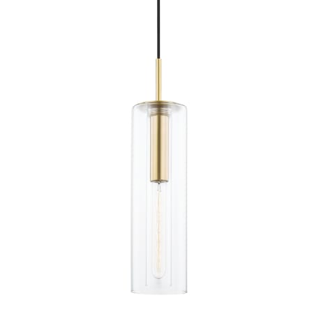 Mitzi Belinda 5" Wide Mini Pendant Aged Brass