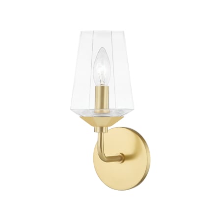Mitzi Kayla 12" Tall Bathroom Sconce Aged Brass
