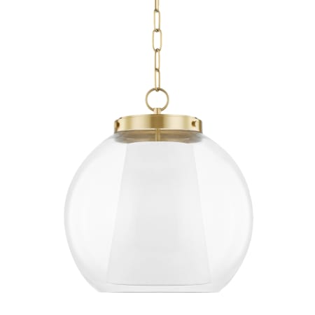 Mitzi Sasha 15" Wide Pendant Aged Brass