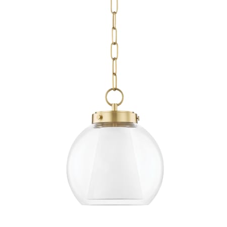 Mitzi Sasha 10" Wide Mini Pendant Aged Brass