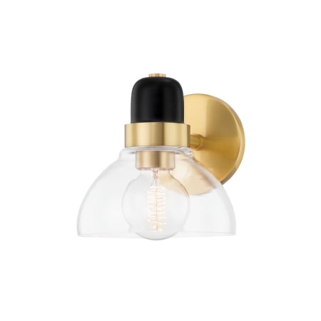 Mitzi Camile 8" Tall Commercial Wall Sconce Aged Brass