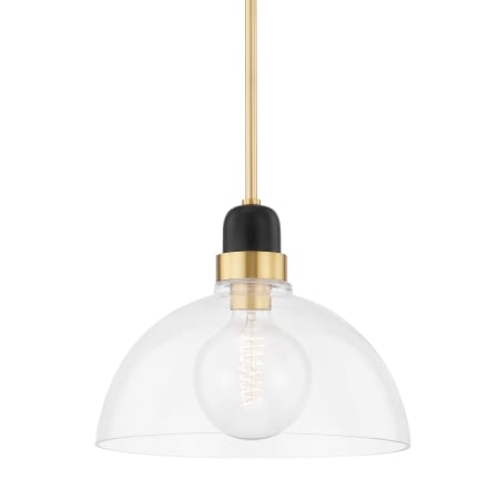 Mitzi Camile 13" Wide Pendant Aged Brass