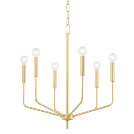 Mitzi Bailey 6 Light 24" Wide Chandelier Aged Brass