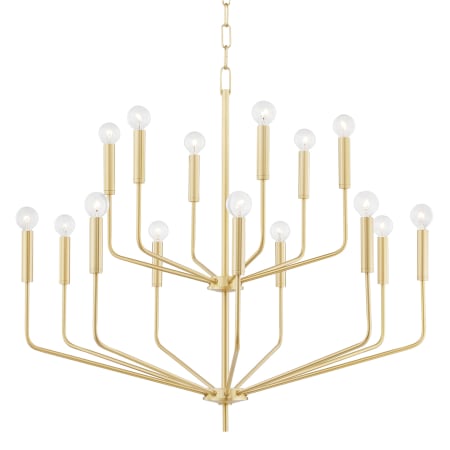 Mitzi Bailey 15 Light 36" Wide Chandelier Aged Brass