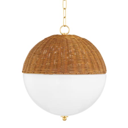 Mitzi Summer 16" Wide Pendant Aged Brass