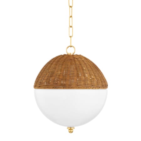 Mitzi Summer 12" Wide Pendant Aged Brass