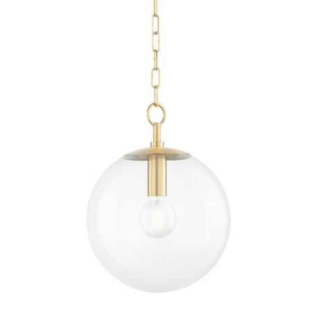 Mitzi Juliana 12" Wide Pendant Aged Brass