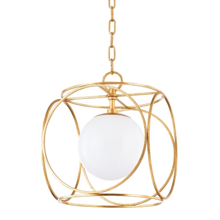 Mitzi Claire 12" Wide Pendant Gold Leaf