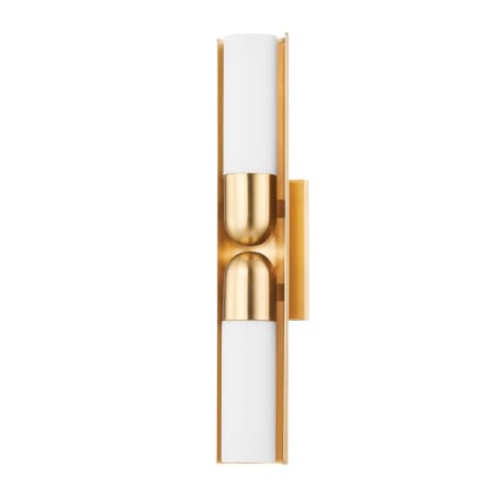 Mitzi Paolo 2 Light 24" Tall Wall Sconce Aged Brass
