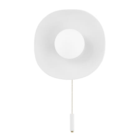Mitzi Bacia 12" Tall Wall Sconce Aged Brass / Ceramic Raw Matte White