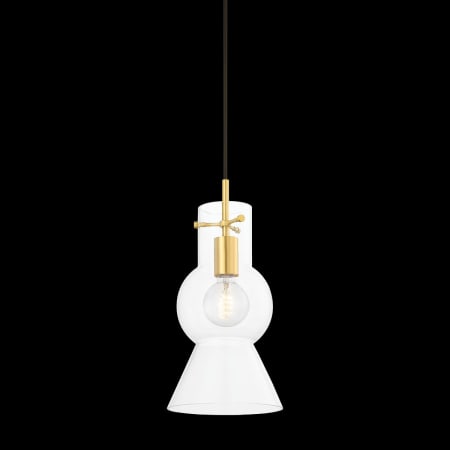 Mitzi Mirabel 8" Wide Mini Pendant Aged Brass