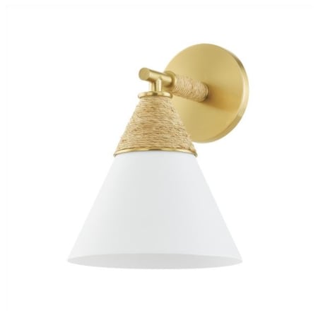 Mitzi Mica 11" Tall Wall Sconce Aged Brass