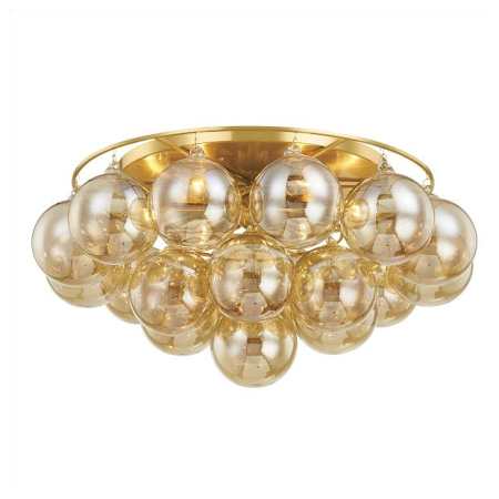 Mitzi Mimi 6 Light 23" Wide Flush Mount Ceiling Fixture Aged Brass