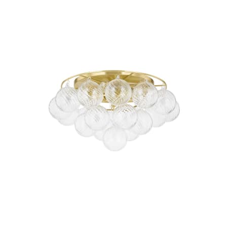 Mitzi Mimi 6 Light 23" Wide Flush Mount Ceiling Fixture Aged Brass