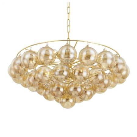 Mitzi Mimi 9 Light 32" Wide Chandelier Aged Brass