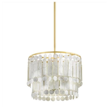 Mitzi Melisa 3 Light 16" Wide Chandelier Aged Brass
