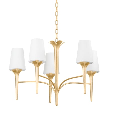 Mitzi Emily 5 Light 31" Wide Chandelier Gold Leaf