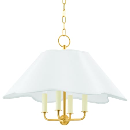 Mitzi Rosanna 4 Light 24" Wide Pillar Candle Multi Light Pendant Aged Brass