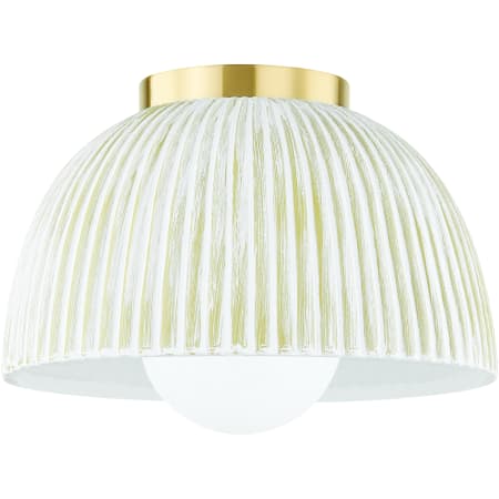 Mitzi Eloise 12" Wide Flush Mount Ceiling Fixture Aged Brass