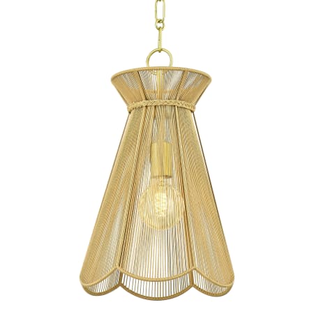 Mitzi Aaliyah 10" Wide Pendant Aged Brass