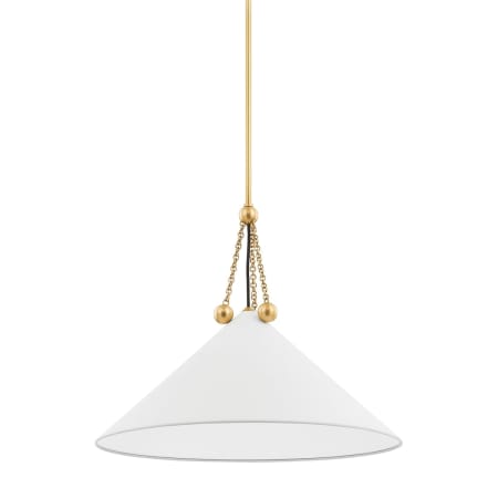 Mitzi Kalea 24" Wide Pendant Aged Brass / Soft White
