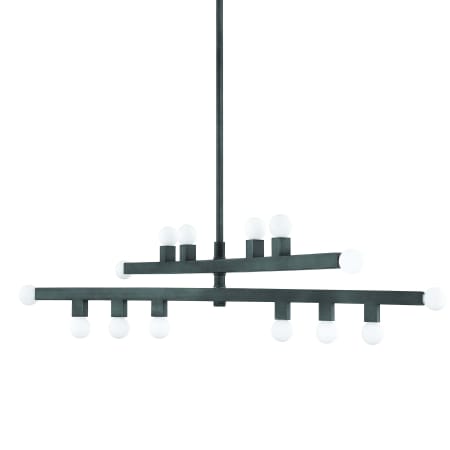 Mitzi Sutter 14 Light 41" Wide Linear Chandelier Graphite