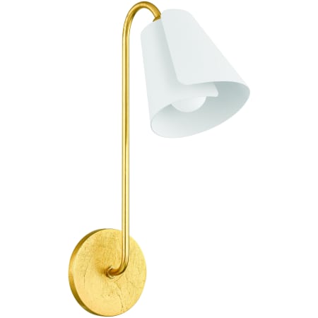 Mitzi Lila 17" Tall Wall Sconce Gold Leaf / Textured On White