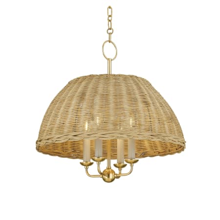 Mitzi Arwen 4 Light 20" Wide Candle Style Chandelier Aged Brass