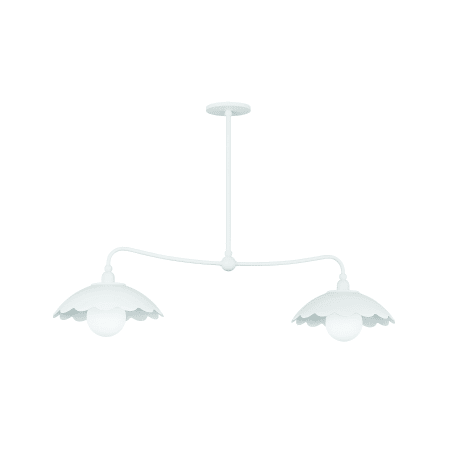 Mitzi Yael 2 Light 14" Wide Linear Pendant Textured White