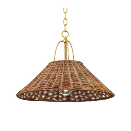 Mitzi Davida 20" Wide Pendant Aged Brass