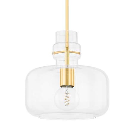 Mitzi Lumi 16" Wide Pendant Aged Brass