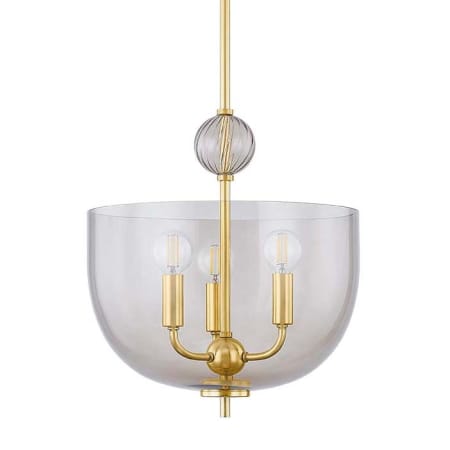 Mitzi Arianne 3 Light 13" Wide Pendant Aged Brass