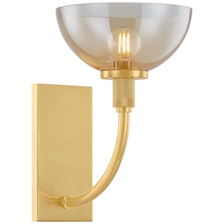Mitzi Eva 12" Tall Wall Sconce Aged Brass