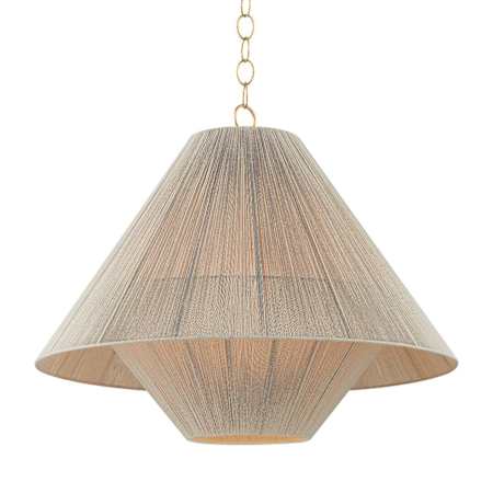 Mitzi Eleanor 32" Wide Abstract Pendant Aged Brass