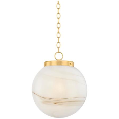 Mitzi Ambra 16" Wide Pendant Aged Brass