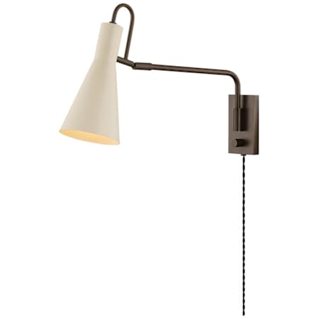 Mitzi Yvette 13" Tall Wall Sconce True Bronze / Soft Bisque