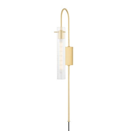 Mitzi Nettie 36" Tall LED Wall Sconce Aged Brass