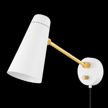 Mitzi Alex 9" Tall Wall Sconce Aged Brass / Soft White