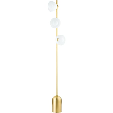 Mitzi Belle 3 Light 67" Tall Buffet Floor Lamp Aged Brass