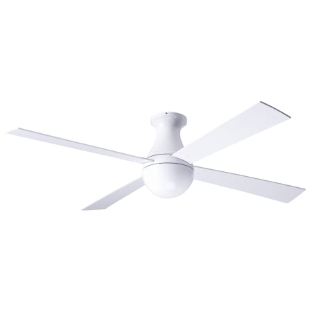 Modern Fan Co. Ball 52" 4 Blade Outdoor Ceiling Fan with Custom Blade and Control Options Glossy White