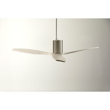 Gloss White finish and Ivory Leather sleeve and Whitewash blades closeup 2