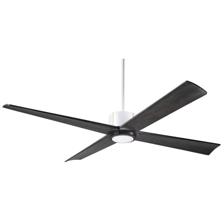 Modern Fan Co. Nouveau DC 56" 4 Blade Indoor / Outdoor Ceiling Fan Matte White / Brass