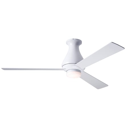 Modern Fan Co. Altus 42" 3 Blade Outdoor Ceiling Fan with Custom Blade, Light Kit, and Control Options Gloss White