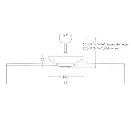 Modern Fan Co.-Aurora with Light Kit-Diagram