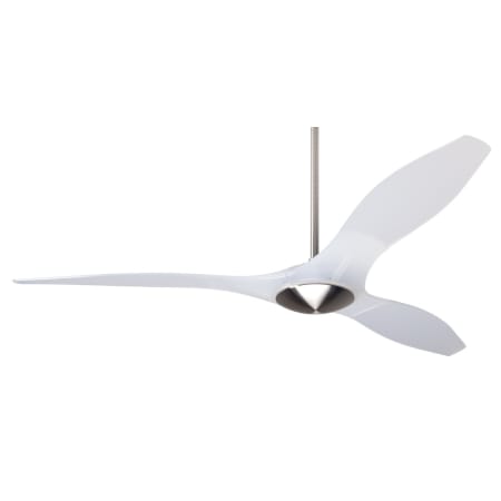Modern Fan Co. IC/Brisa DC 56" 3 Blade Indoor / Outdoor Ceiling Fan Bright Nickel / Translucent